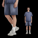 WASHED RAW SHORTS