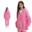 DUST TREATMENT ZIP-UP HOODIE