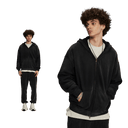 DUST TREATMENT ZIP-UP HOODIE