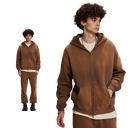 DUST TREATMENT ZIP-UP HOODIE