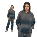 BLEACHED FLEECE HOODIE