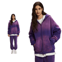 DUST TREATMENT ZIP-UP HOODIE