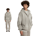 DUST TREATMENT ZIP-UP HOODIE