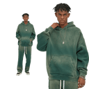 BLEACHED FLEECE HOODIE