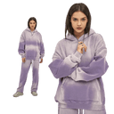 BLEACHED FLEECE HOODIE