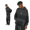 BLEACHED FLEECE HOODIE