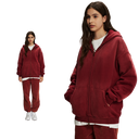 DUST TREATMENT ZIP-UP HOODIE