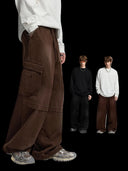 Spliced workwear pants