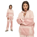 BLEACHED FLEECE HOODIE