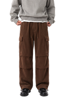 CORDUROY PANTS Brown (front)