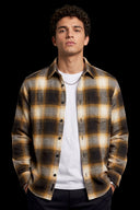 COTTON FLANNEL SHIRT Brown