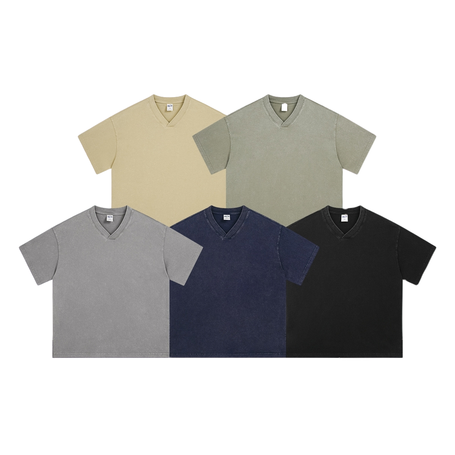 V-NECK RETRO TEE