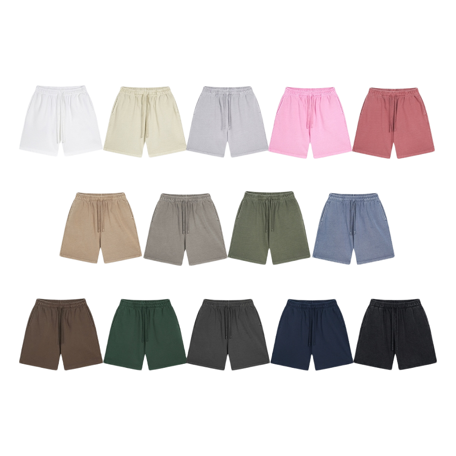 FLEECE BLEACHED SHORTS