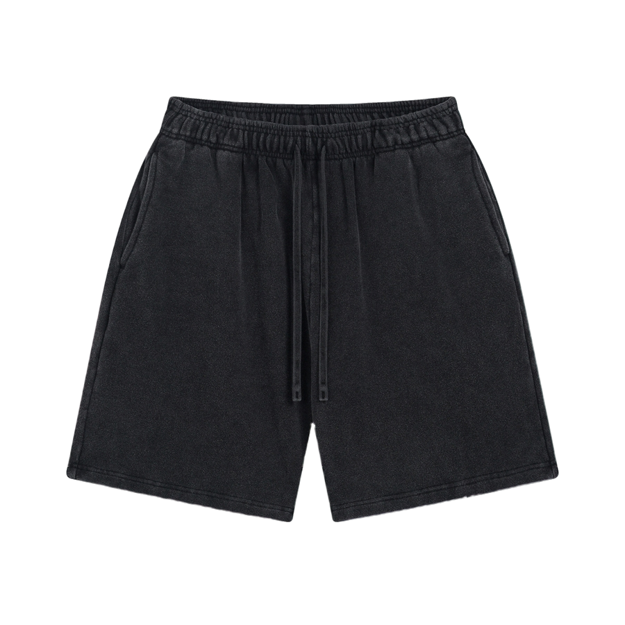 FLEECE BLEACHED SHORTS