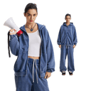 PASTEL WASHED ZIP-UP
