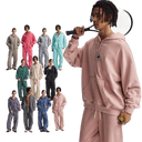 PASTEL WASHED ZIP-UP