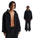OVERWORKED ZIP-UP