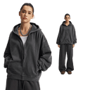 OVERWORKED ZIP-UP