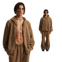 OVERWORKED ZIP-UP
