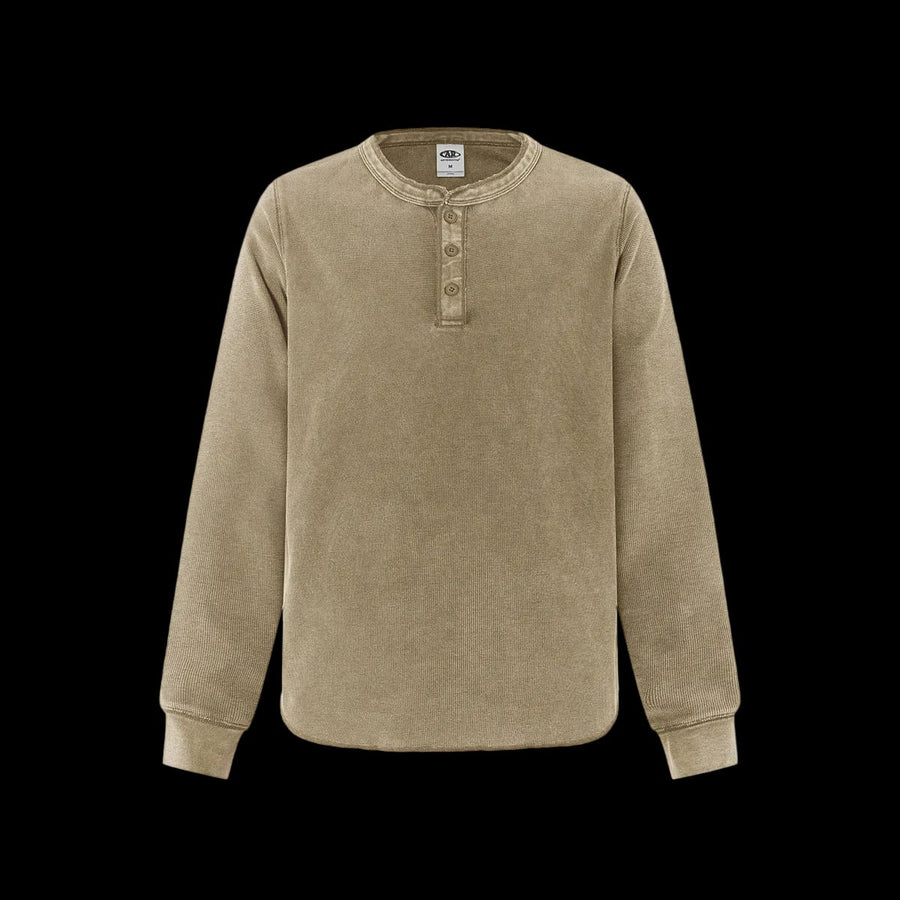 WAFFLE HENLEY LONGSLEEVE