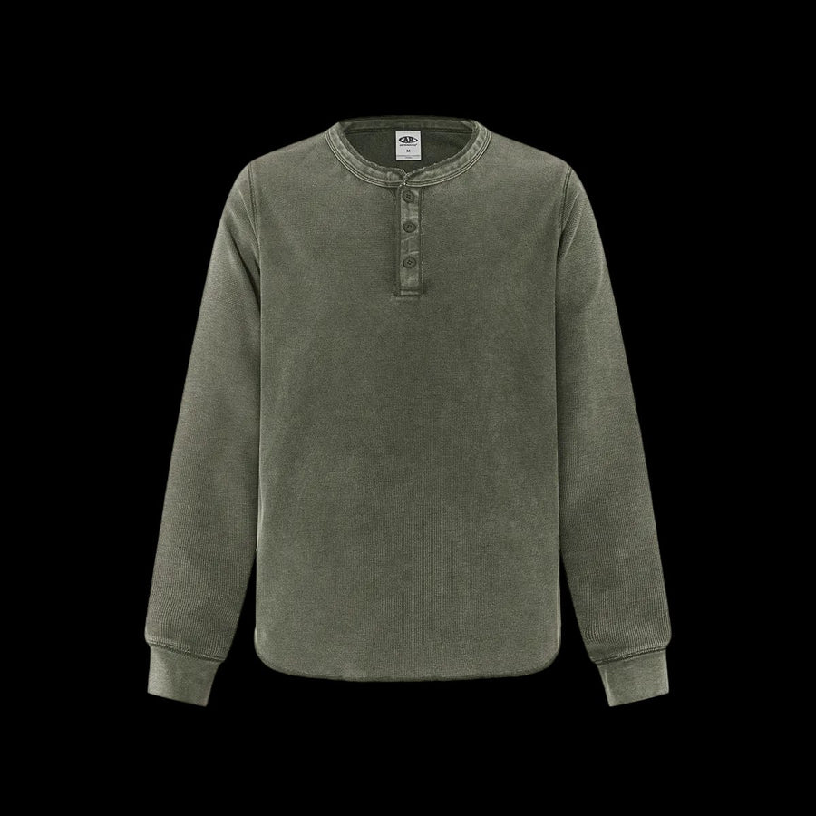 WAFFLE HENLEY LONGSLEEVE