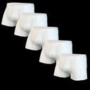 WHITE COTTON BOXER X5 PACK