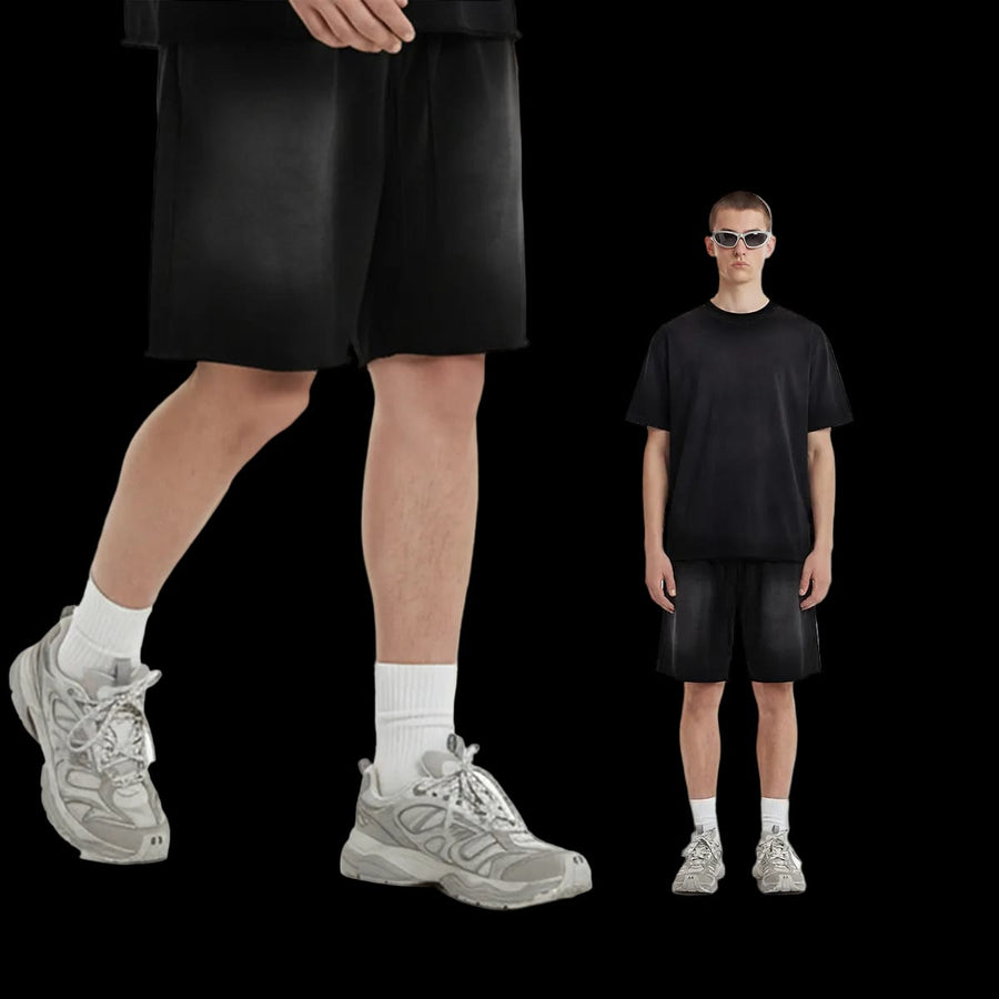 WASHED RAW SHORTS