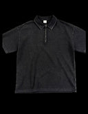DYED WAFFLE POLO ZIP