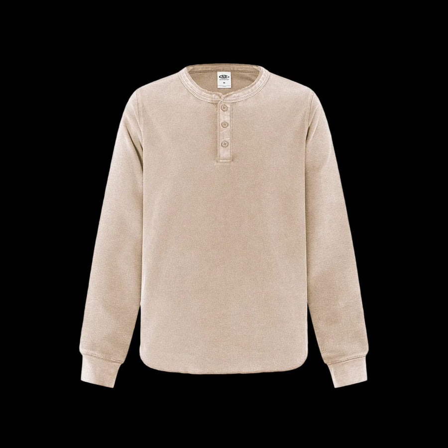 WAFFLE HENLEY LONGSLEEVE