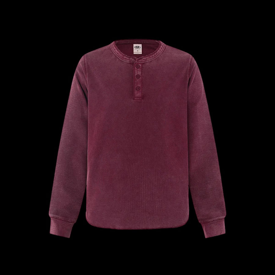 WAFFLE HENLEY LONGSLEEVE