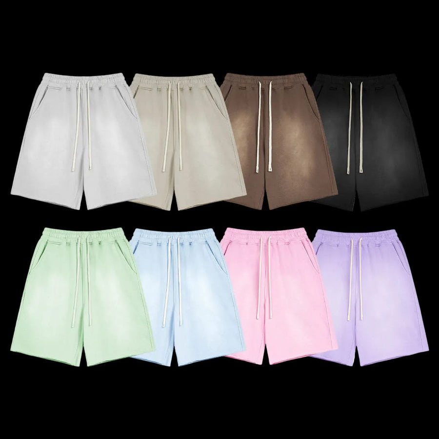 SPRAY DYE TERRY SHORTS