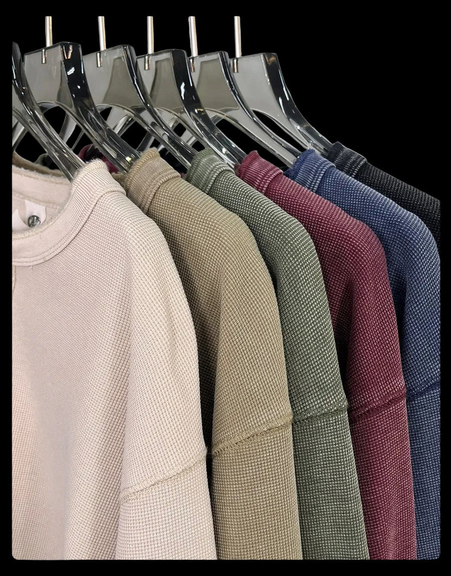 WAFFLE HENLEY LONGSLEEVE