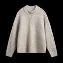 WOOL KNITTED HALF-ZIP