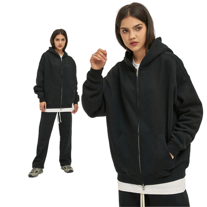 Fleece Zip-Up Hoodie