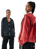 RUST WAVE ZIP-UP JACKET