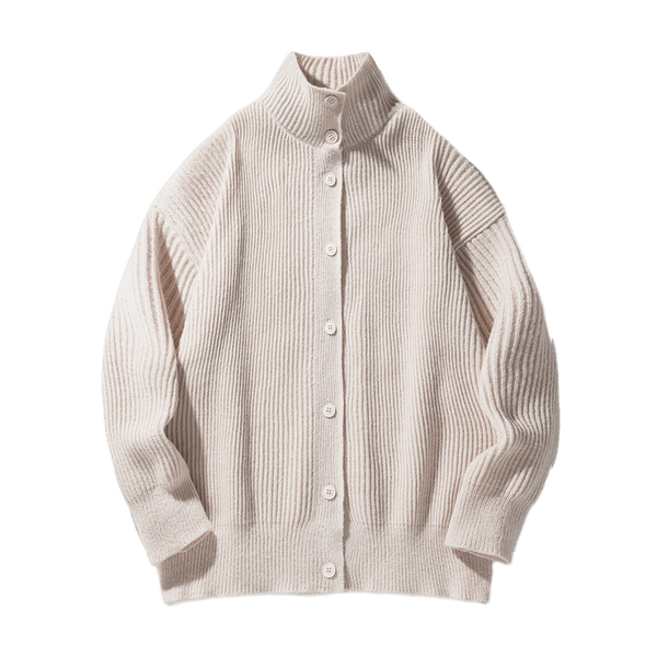HERITAGE ROLL-NECK CARDIGAN