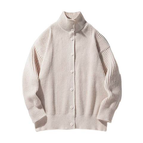 HERITAGE ROLL-NECK CARDIGAN