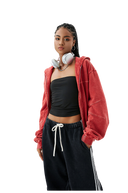 RUST WAVE ZIP-UP JACKET