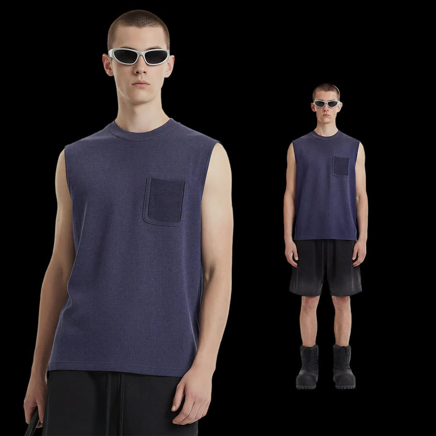 WASHED WAFFLE KNIT TANK