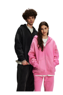 DUST TREATMENT ZIP-UP HOODIE