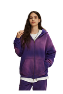 DUST TREATMENT ZIP-UP HOODIE