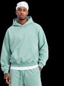 Washed fleece hoodie