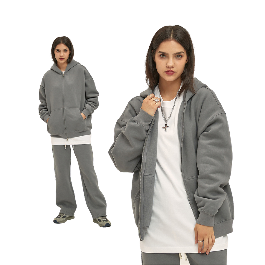 Fleece Zip-Up Hoodie