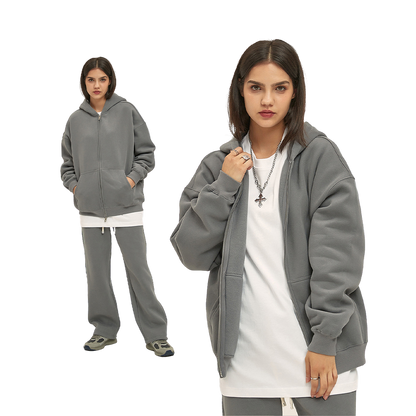 Fleece Zip-Up Hoodie