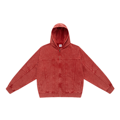 RUST WAVE ZIP-UP JACKET