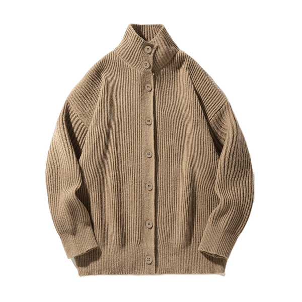 HERITAGE ROLL-NECK CARDIGAN
