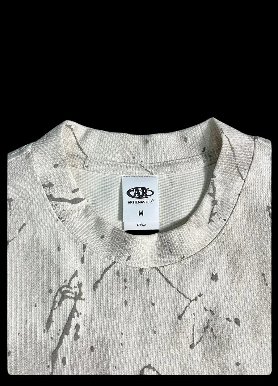 THE CRACKED JACQUARD DYE TEE