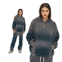 BLEACHED FLEECE HOODIE
