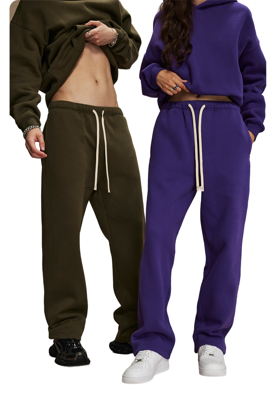 Colorblock Fleece Sweatpants