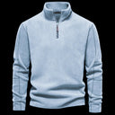 Polar Quarter-Zip Light Blue flat